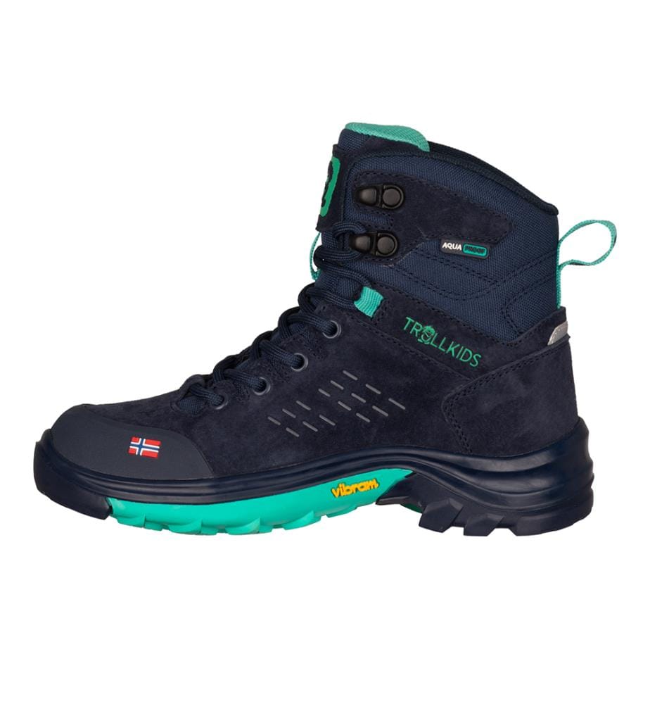 Trollsteinen Chaussures de Randonnée Mid XT - marine et menthe
