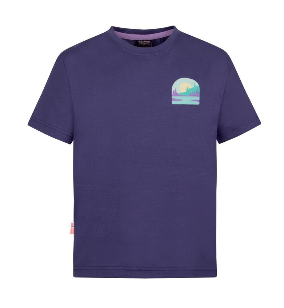 T-Shirt Gryllefjord Panorama GOTS - bleu violet