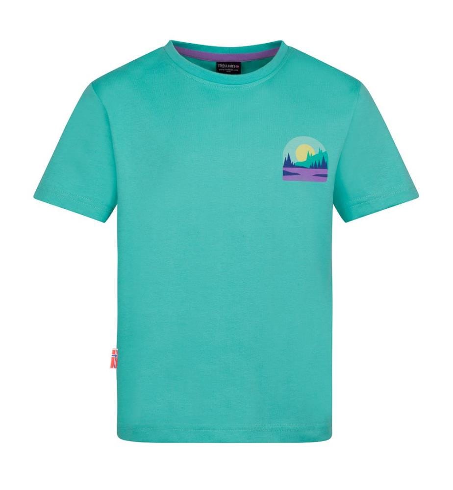 T-Shirt Gryllefjord Panorama GOTS - aigue-marine
