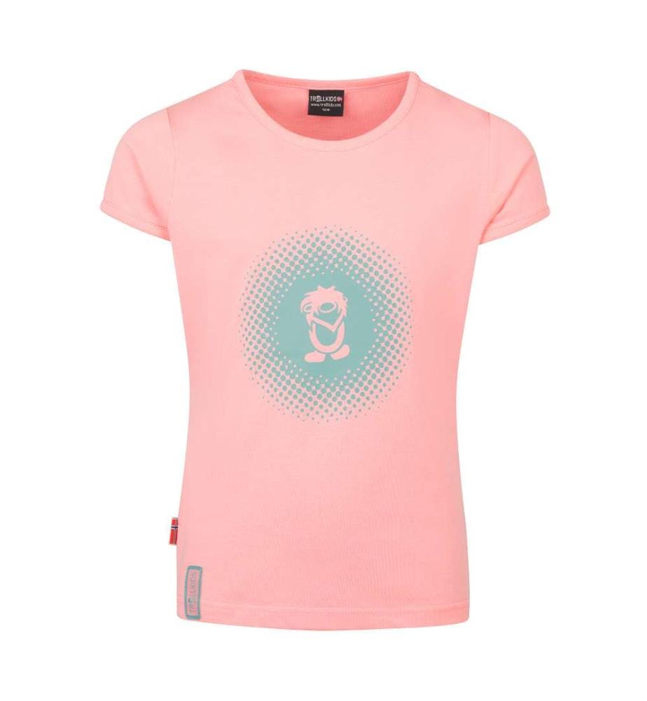 Logo Quick-Dry UPF30+ T-Shirt - Peony Rose & Aqua Haze