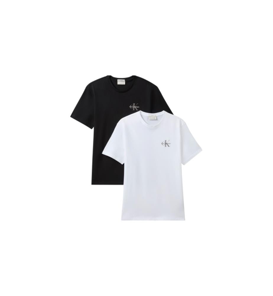 Lot de 2 T-Shirt SS 30S Classic - Noir et Blanc