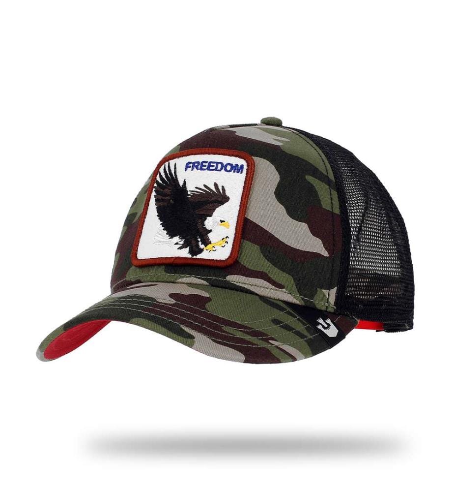 Casquette Trucker Freedom - Kaki et Noir