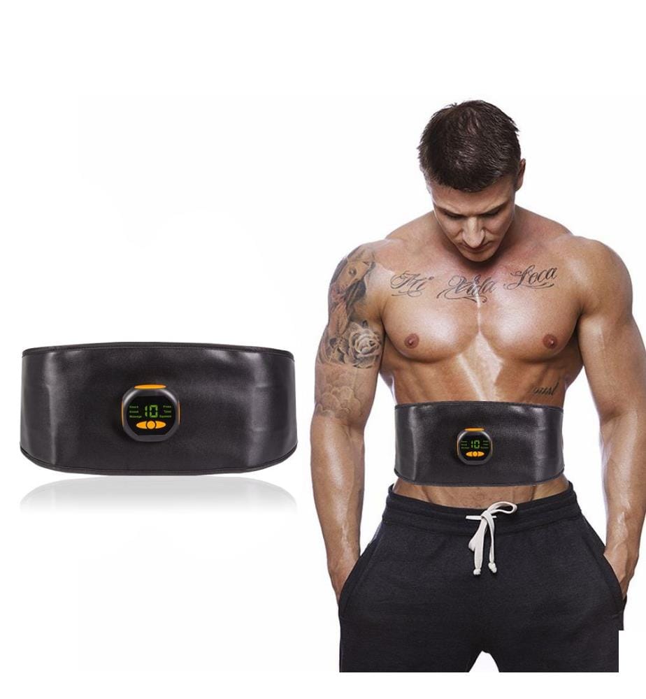 Ceinture d'Electrostimulation Abdominale et Lombaire - Noir