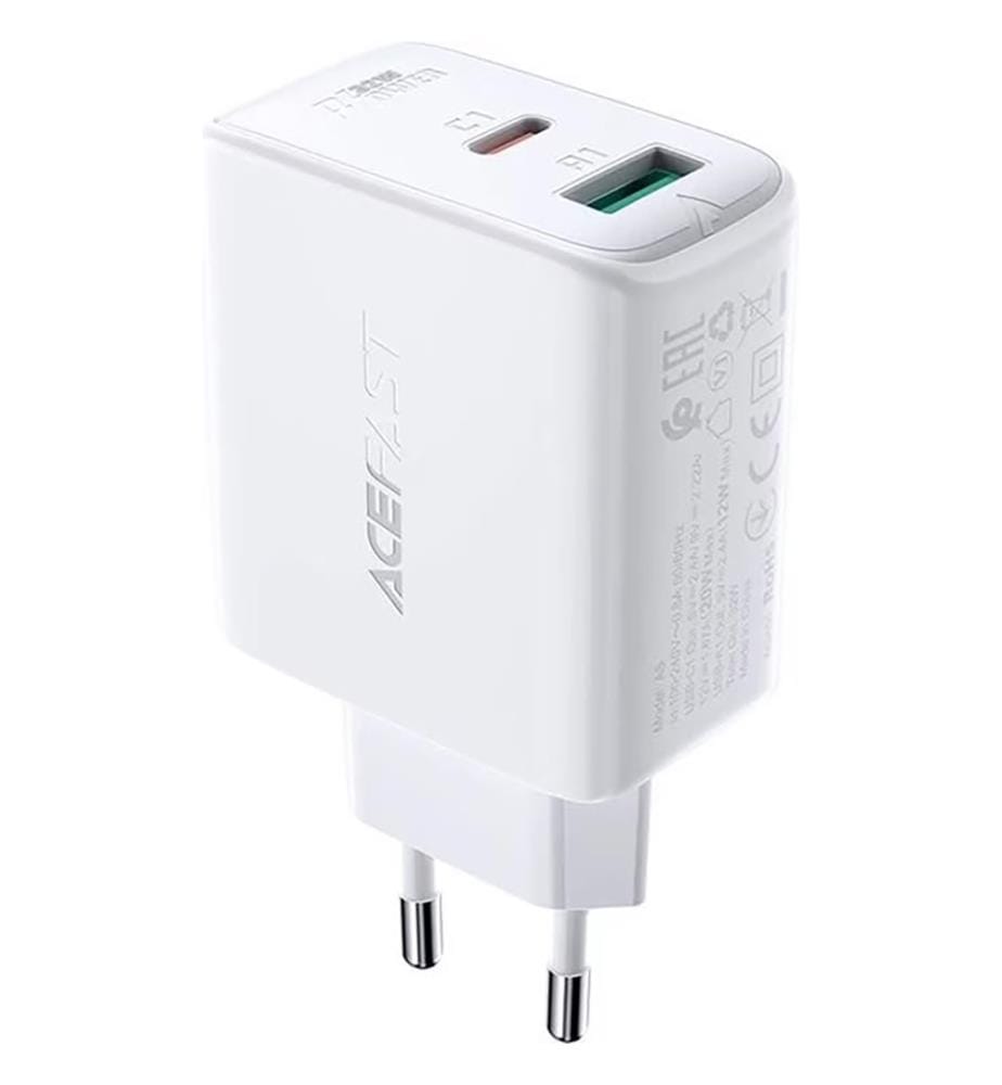 Chargeur mural A5 PD32W, USB + USB-C (blanc)