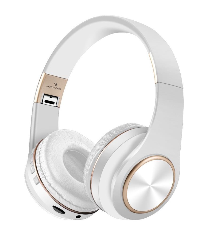 Casque Stéréo Bluetooth V5 0 Studio - Blanc