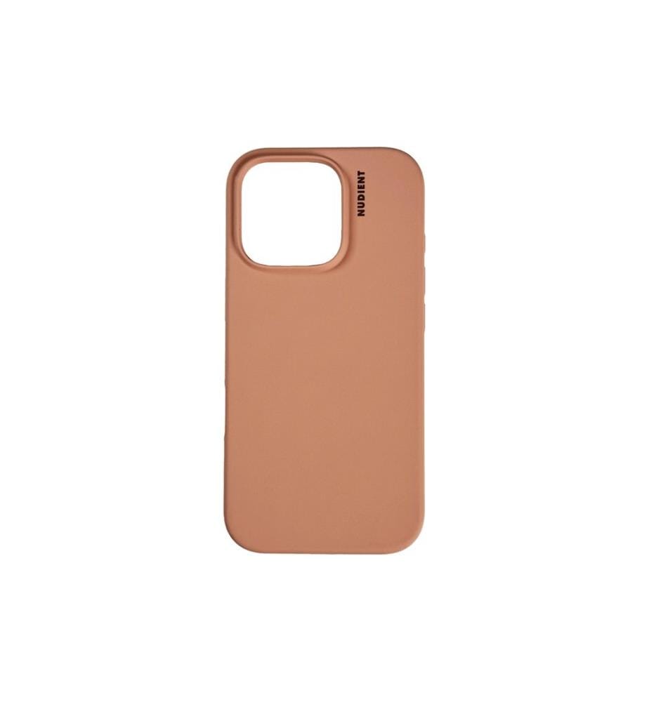 Nudient - Coque arrière Base Magsafe iPhone 16 Pro Orange pêche