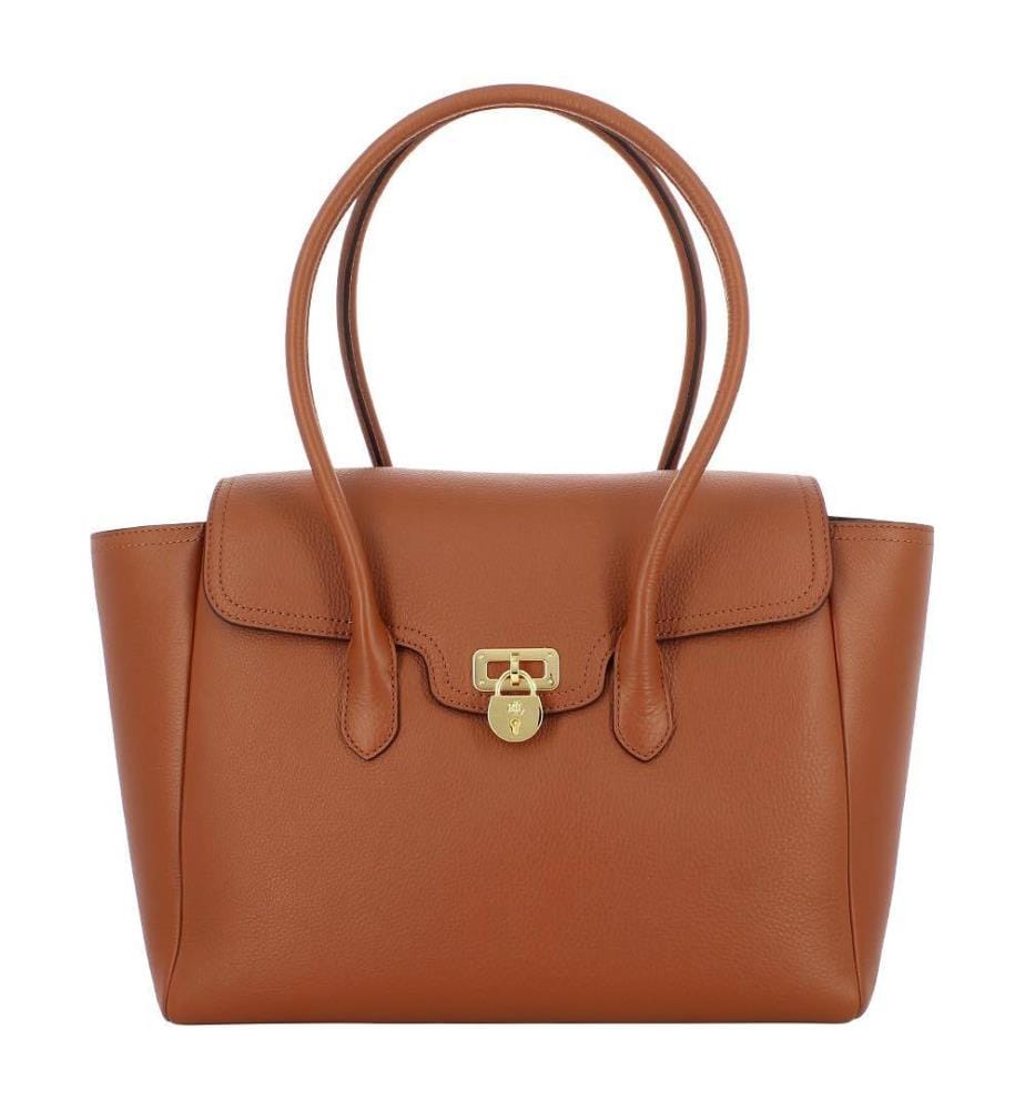 Grande sacoche Tanner en cuir grainé - Lauren & Tan