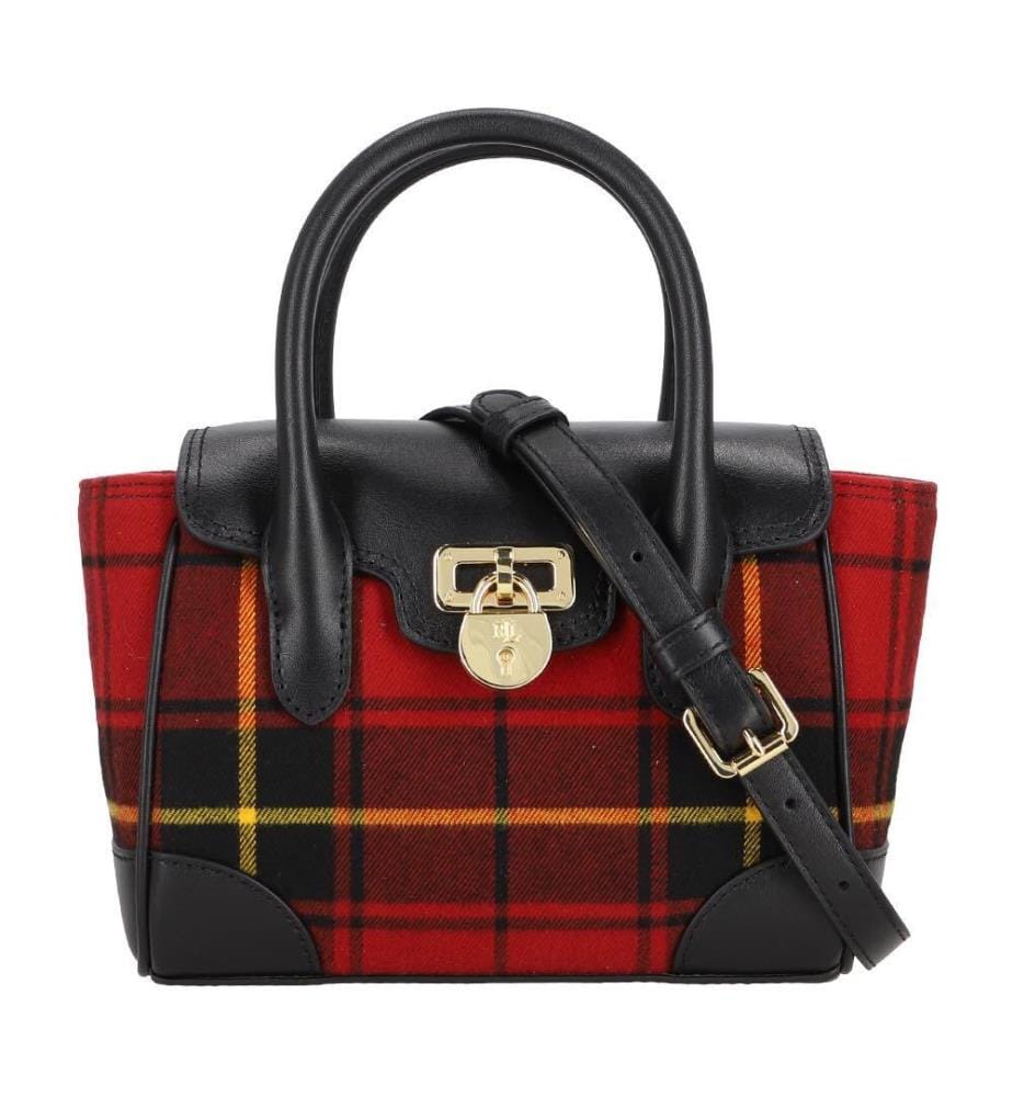 Petit sac à bandoulière à carreaux - Holiday & Tartan & Black