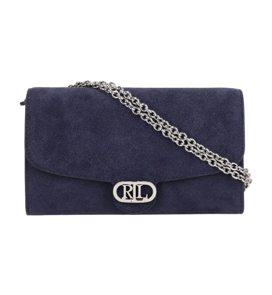 Sac à bandoulière Adair moyen en daim - Lauren & Navy
