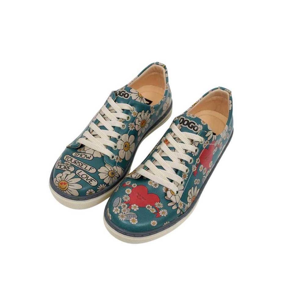 Baskets en Cuir Végétal Multicolore - Show Yourself More Love Design