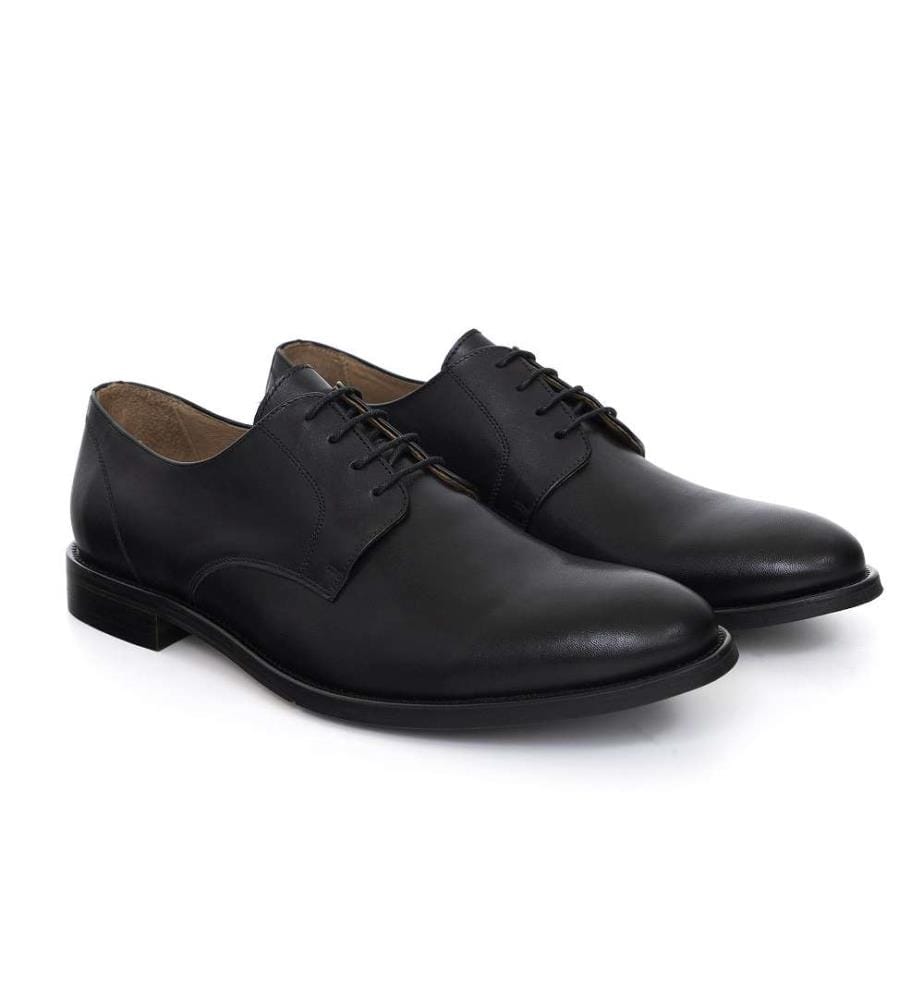 Derby en cuir - Noir
