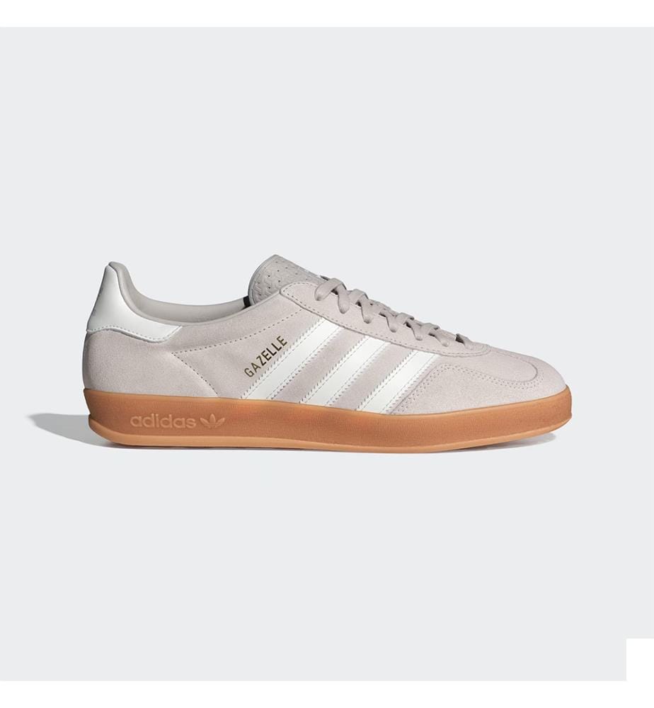 Baskets Gazelle Indoor - Gris Clair et Blanc