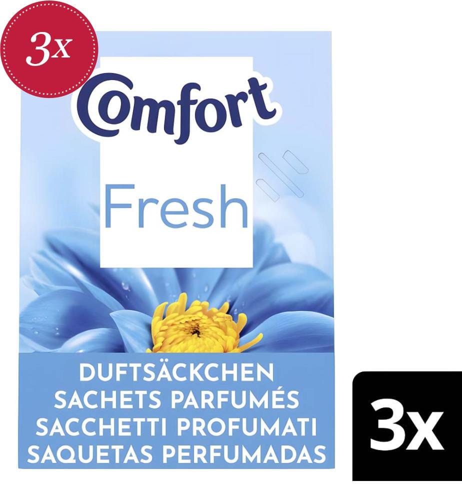 3er-Pack Duftsäckchen Comfort Blau - 3x