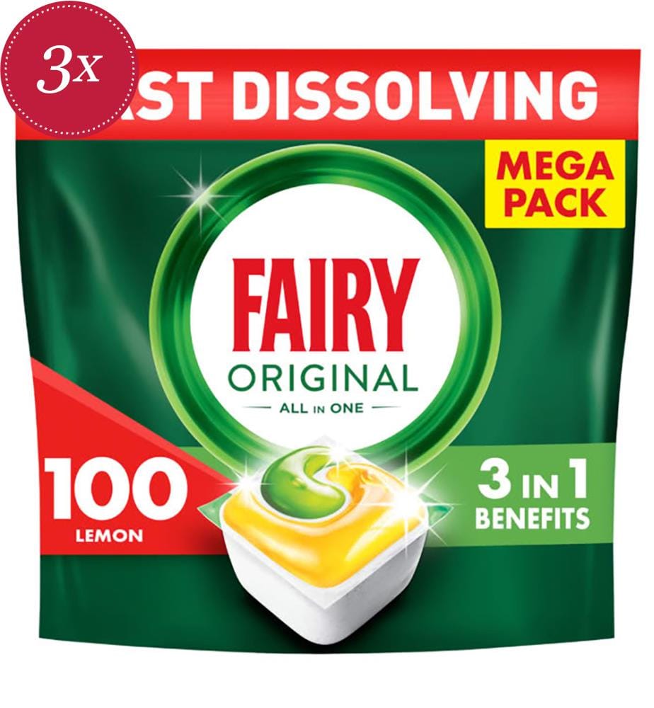 3er-Set Tabletten Maschine 1351 g Lemon - 3 x 100 Tabletten