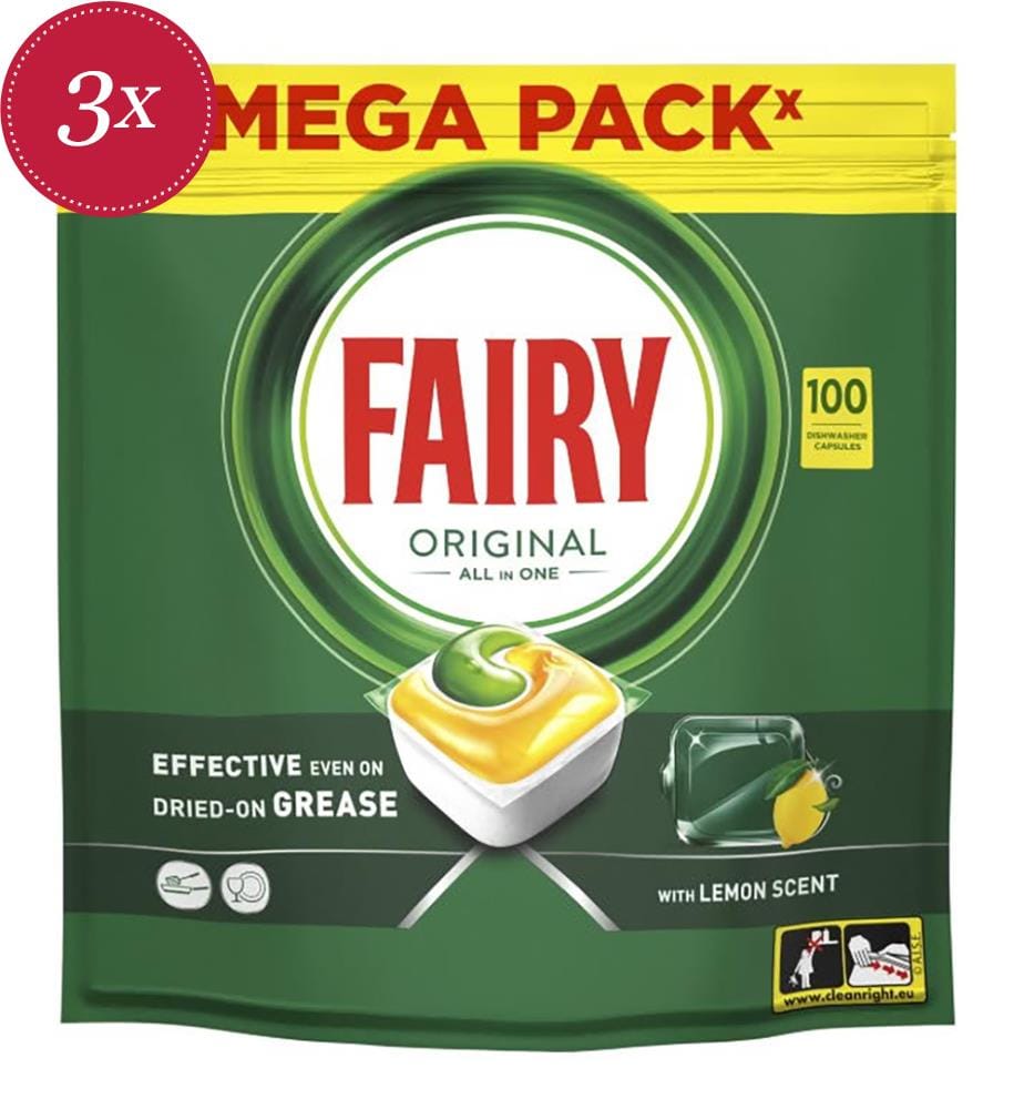 Lot de 3 Tablettes Machine 1351 g Original All In One - Lemon - 3 x 100 Tablettes
