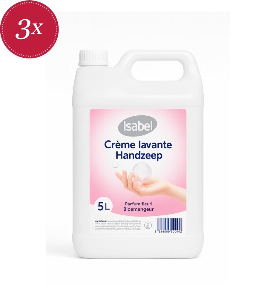 3er-Set Handwaschcreme Blumenduft 5 L