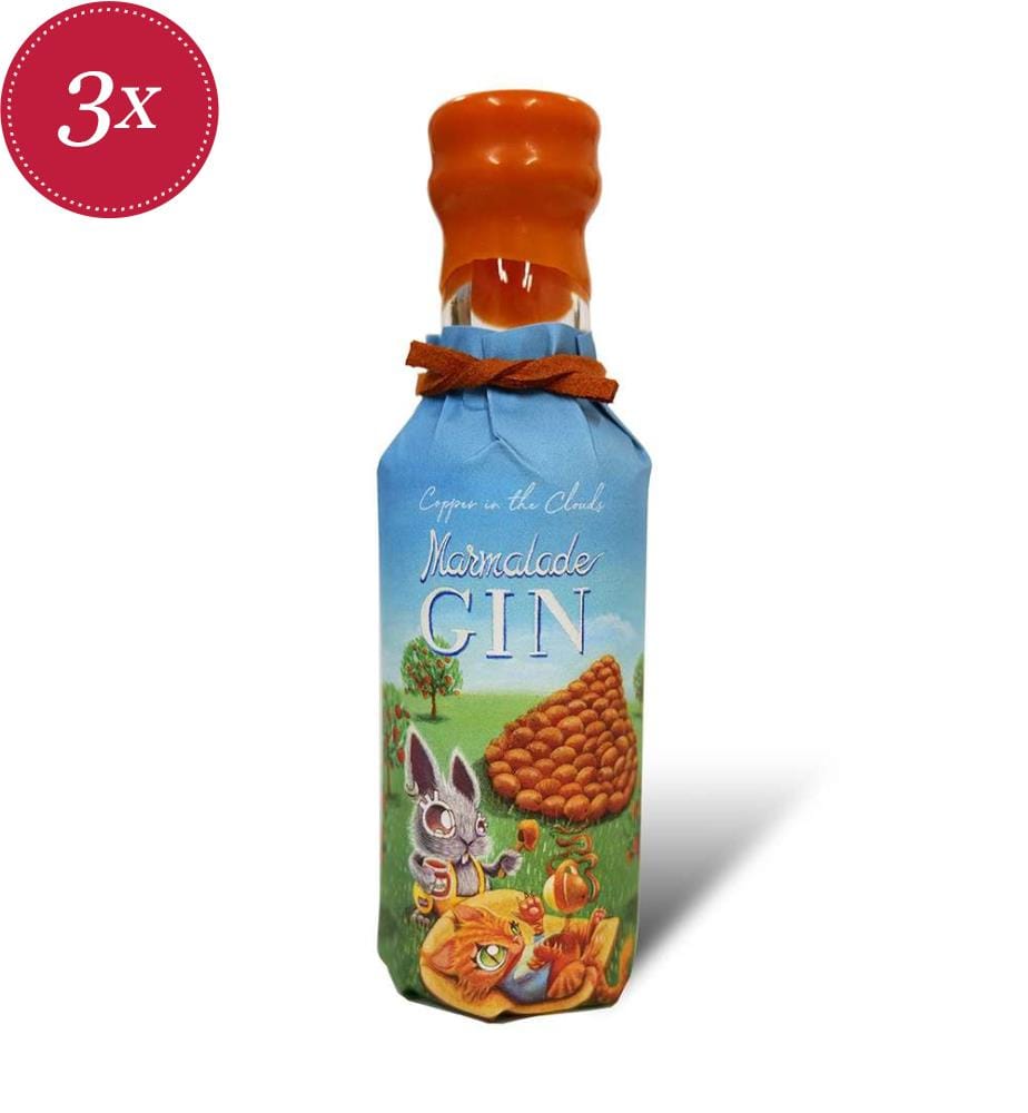 3x Copper in the Clouds Marmalade Gin - 5 cl