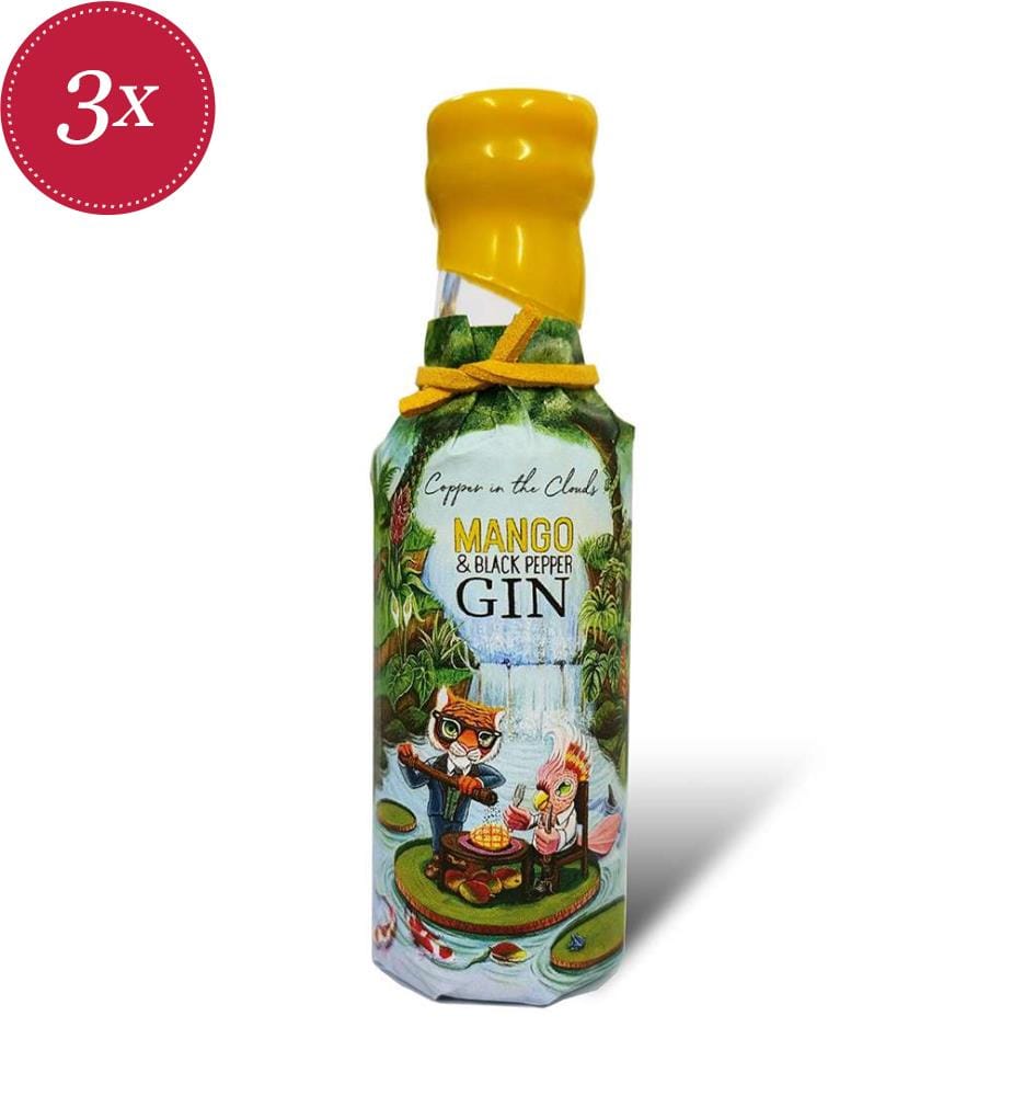 3x Copper in the Clouds Mango & Black Pepper Gin - 5 cl