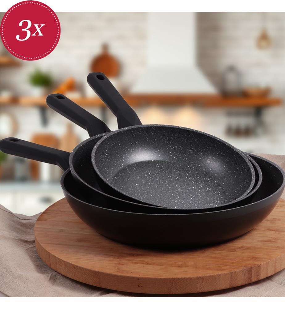 3-teiliges Granitbehälter-Set