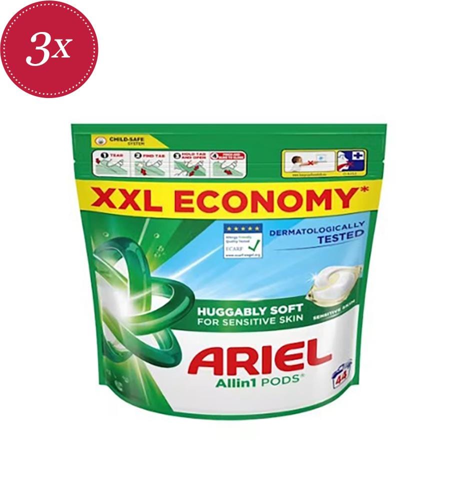 Ariel Lessive Pods Bag 906.4Gm Sensitive 44 Lavages