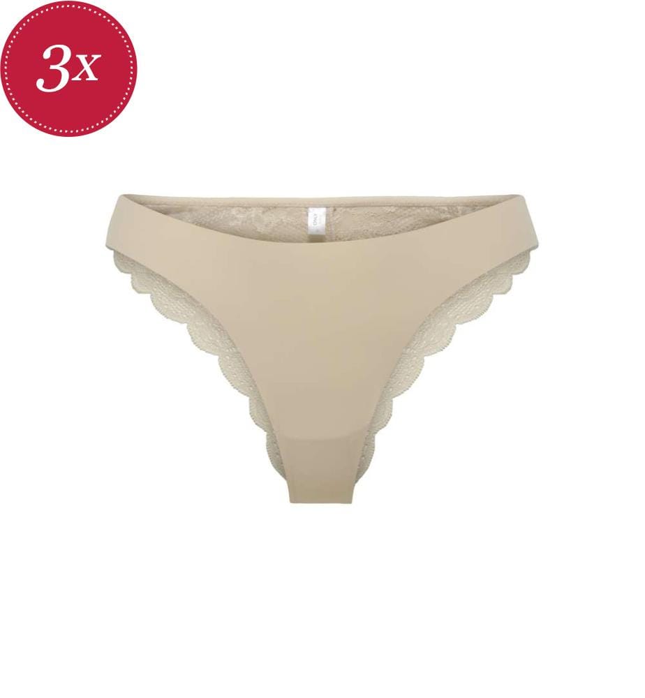 Set di 3 slip - Peach Taffy