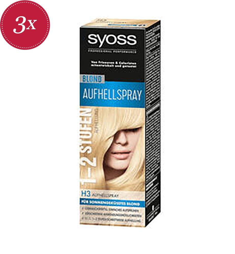 Set di 3 di 3 H3 Spray schiarente per capelli - 125ml