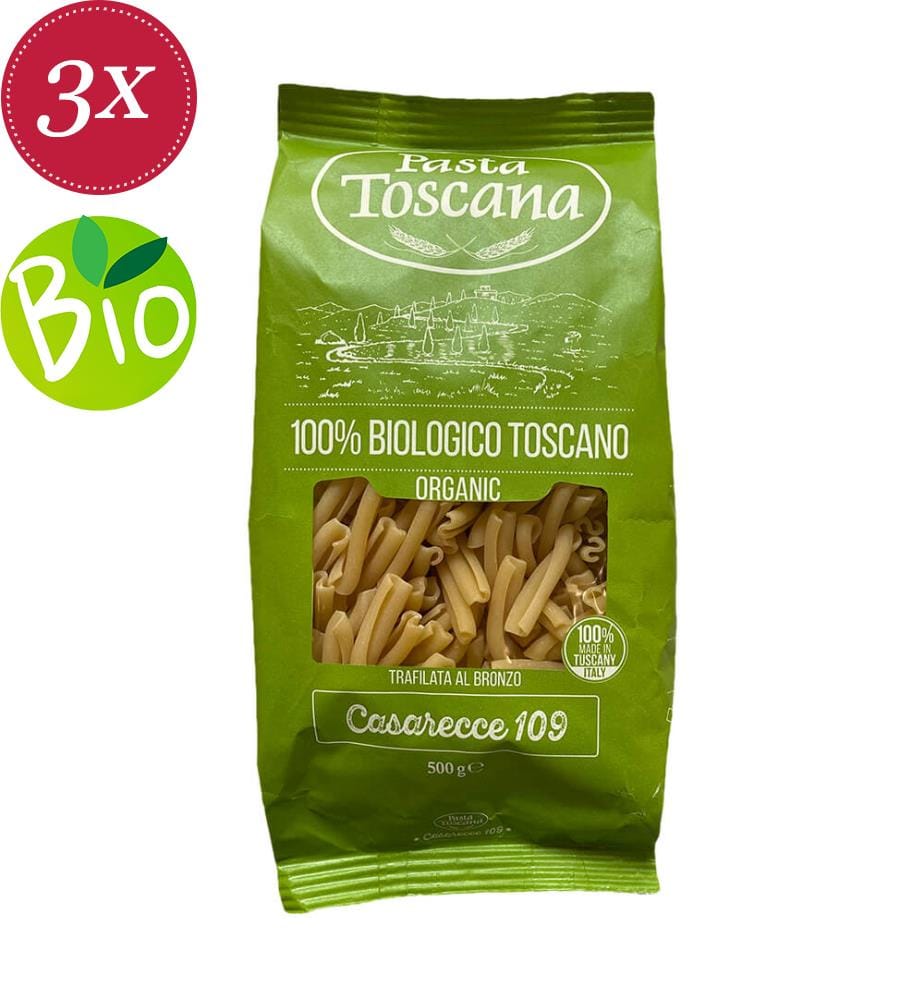 3x Pasta Toscana, Bio Casarecce 109 - 500 g
