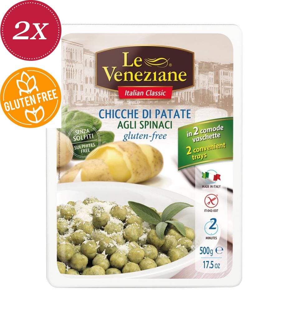 Gnocchi de pommes de terre aux épinards - 2 x 500 g