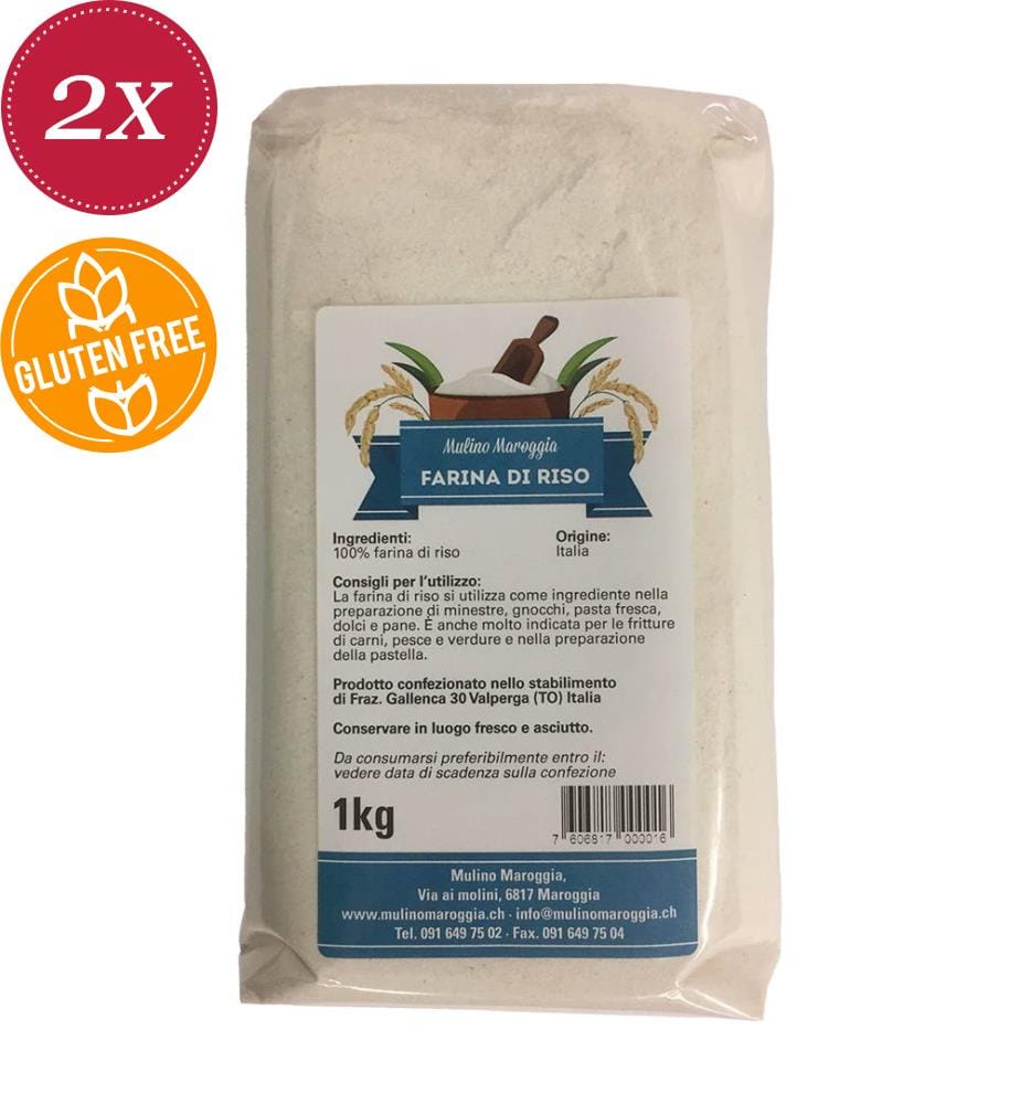 Farine de riz du moulin Maroggia - 2 x 1000 g