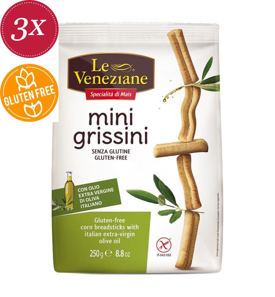 Mini-baguettes à l'huile d'olive Le Veneziane - 3 x 250 g