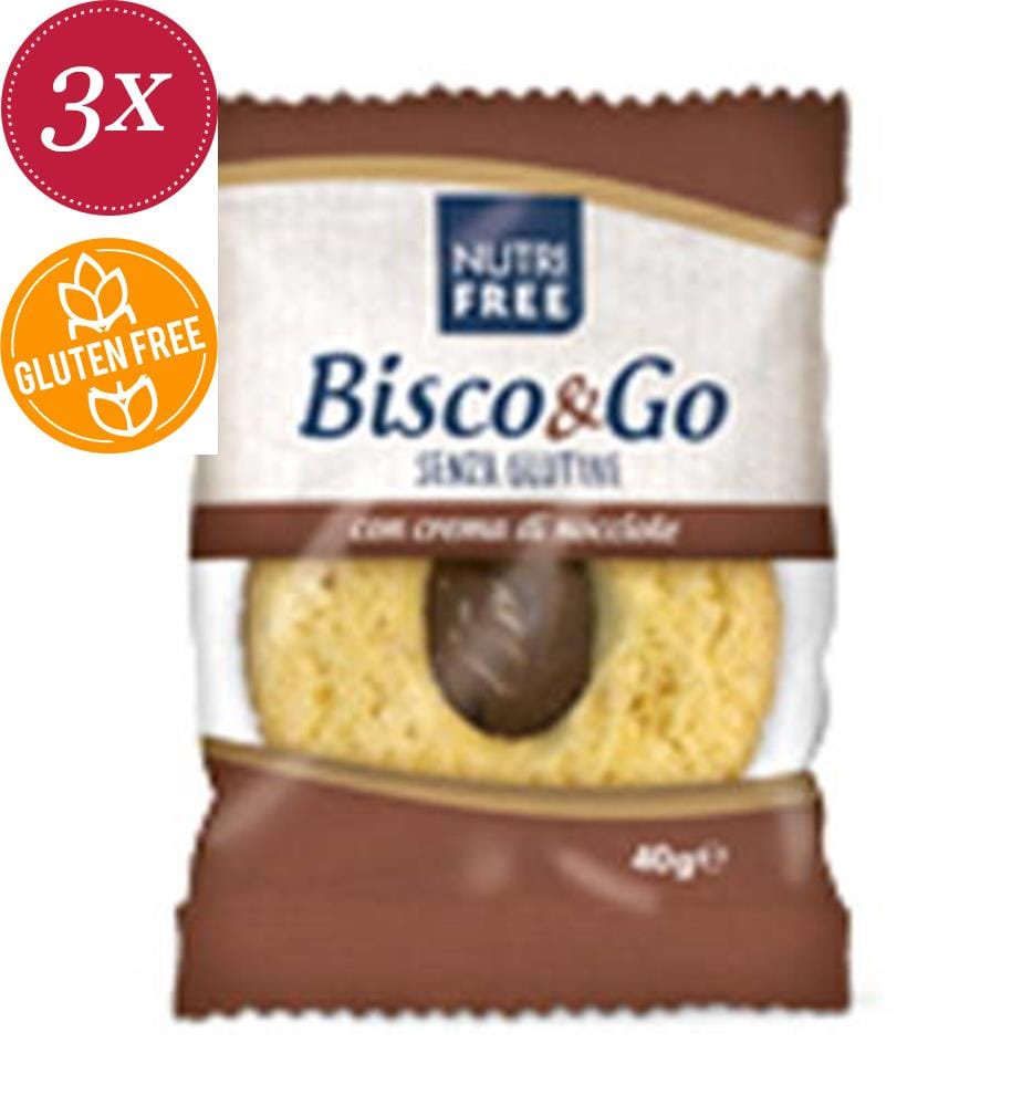 Nutrifree Bisco&Go Haselnuss - 3x 160 g
