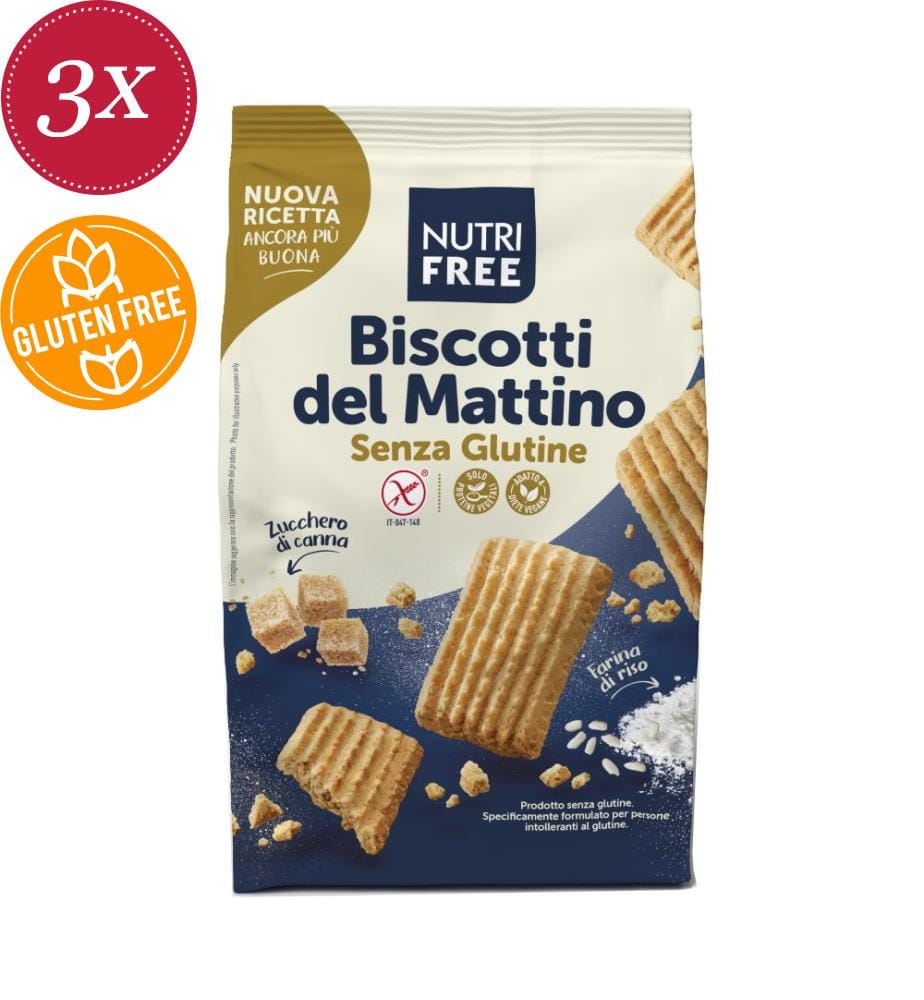 Biscuits du matin végétaliens Nutrifree - 3 x 300 g