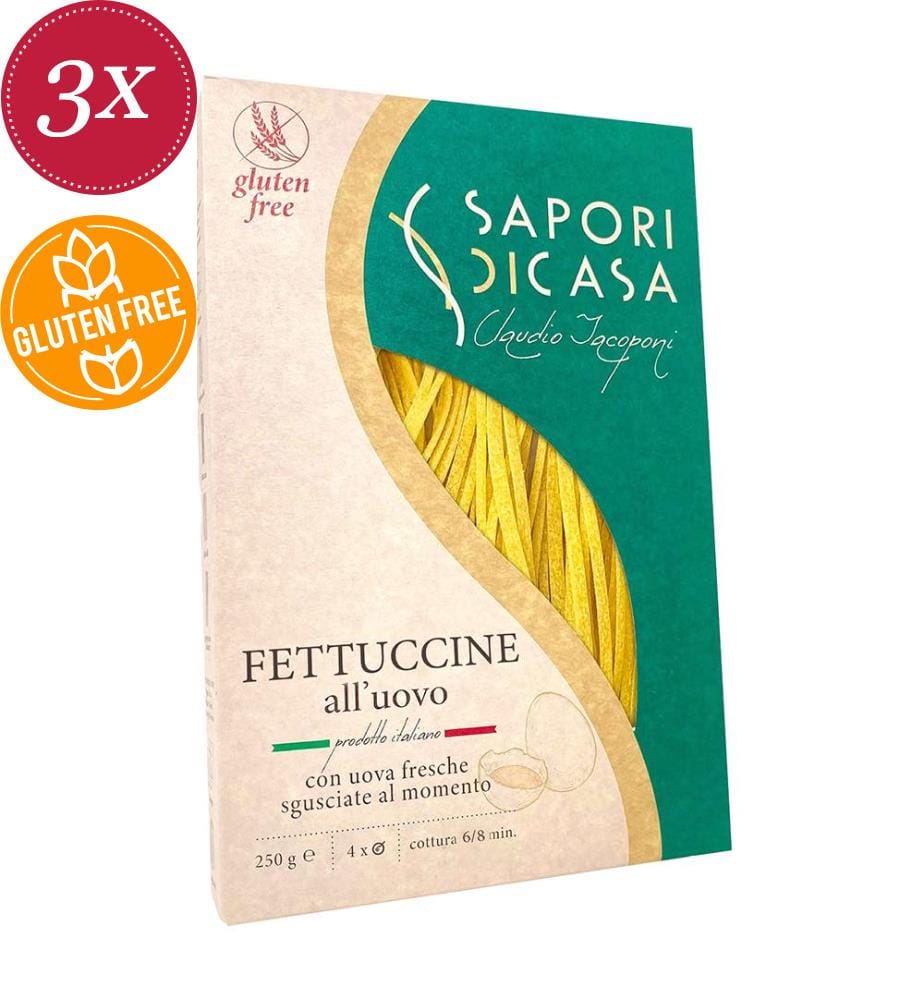 Fettuccine All'Uovo Sapori di Casa (pâtes) - 3 x 250 g