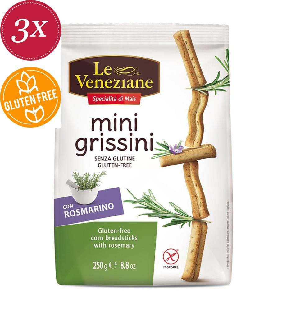 Mini-baguettes au romarin Le Veneziane - 3 x 250 g