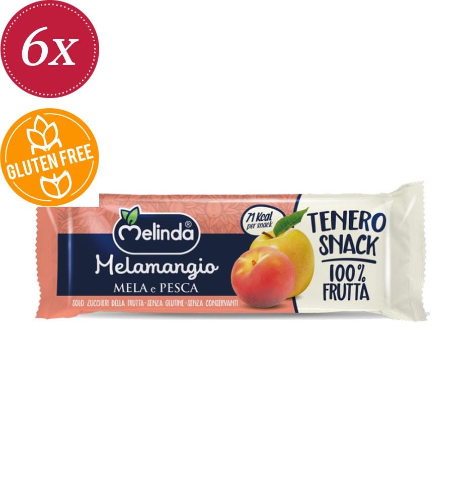 Barre Melinda aux pommes et aux pêches - 6 x 25 g