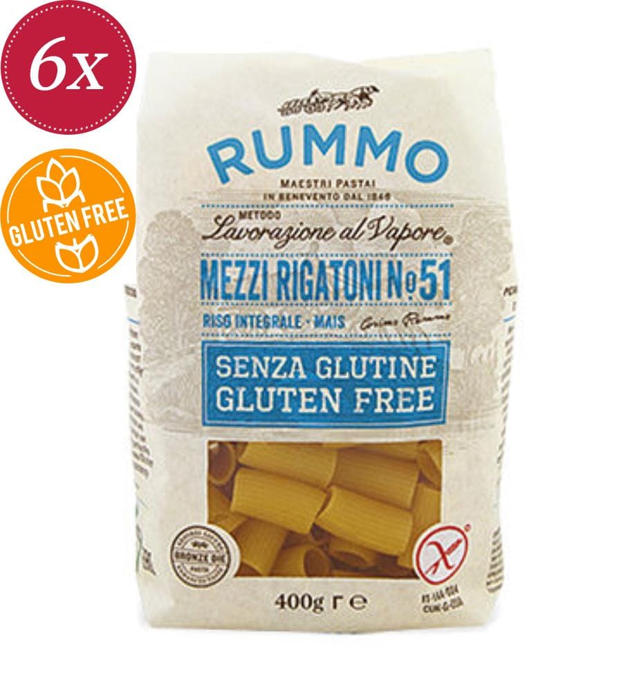 Rigatoni Rummo Mezzi glutenfrei - 6 x 400 g