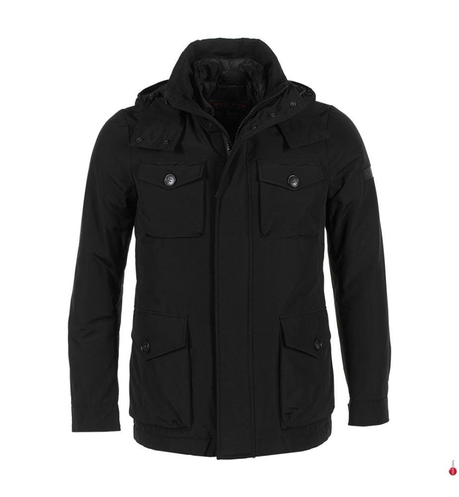 WOOLRICH WOOLRICH Jacket Camou Field, Black DeinDeal