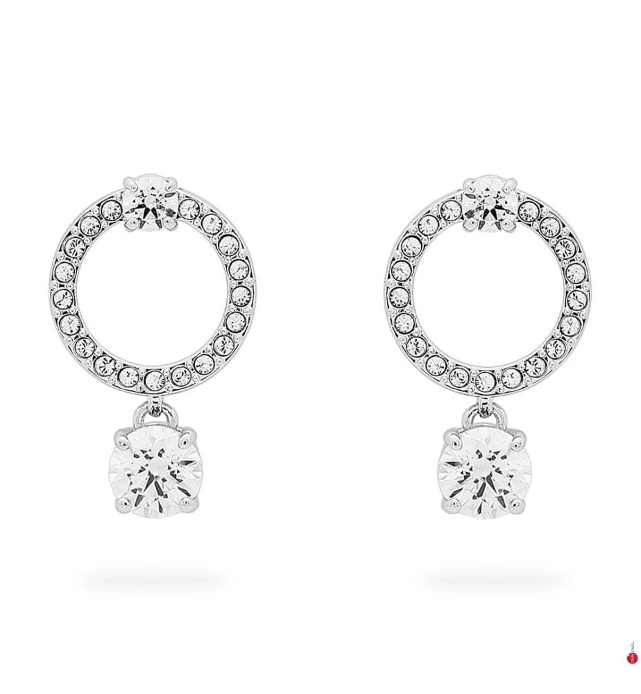 SWAROVSKI Earrings Attract Circle White DeinDeal