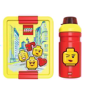 Set de Lunch Girl - Jaune et Rouge