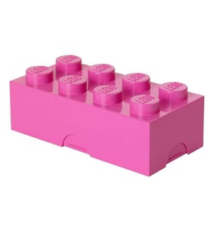 Boîte à Lunch 8 Blocs - 10 x 20 x 7,5 cm - Rose