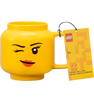 Mug en Céramique Large Winking Girl - Jaune