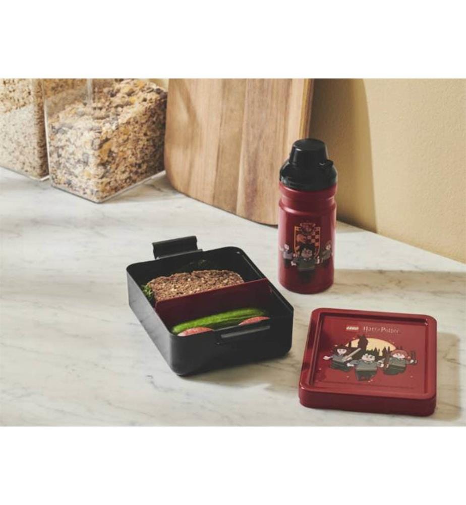 Harry Potter Gryffindor Trinkflasche - 390ml - Bordeaux und Dunkelgrau