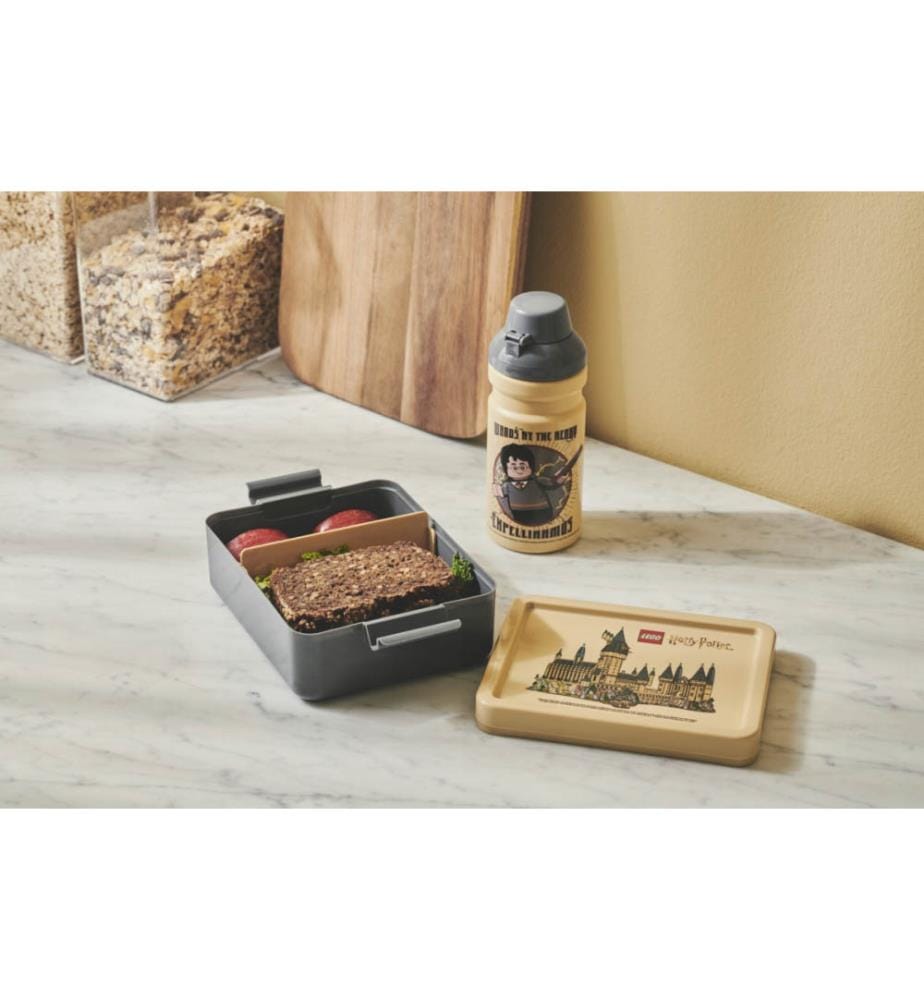 Gourde Harry Potter Hogwarts - 390ml - Crème et Gris
