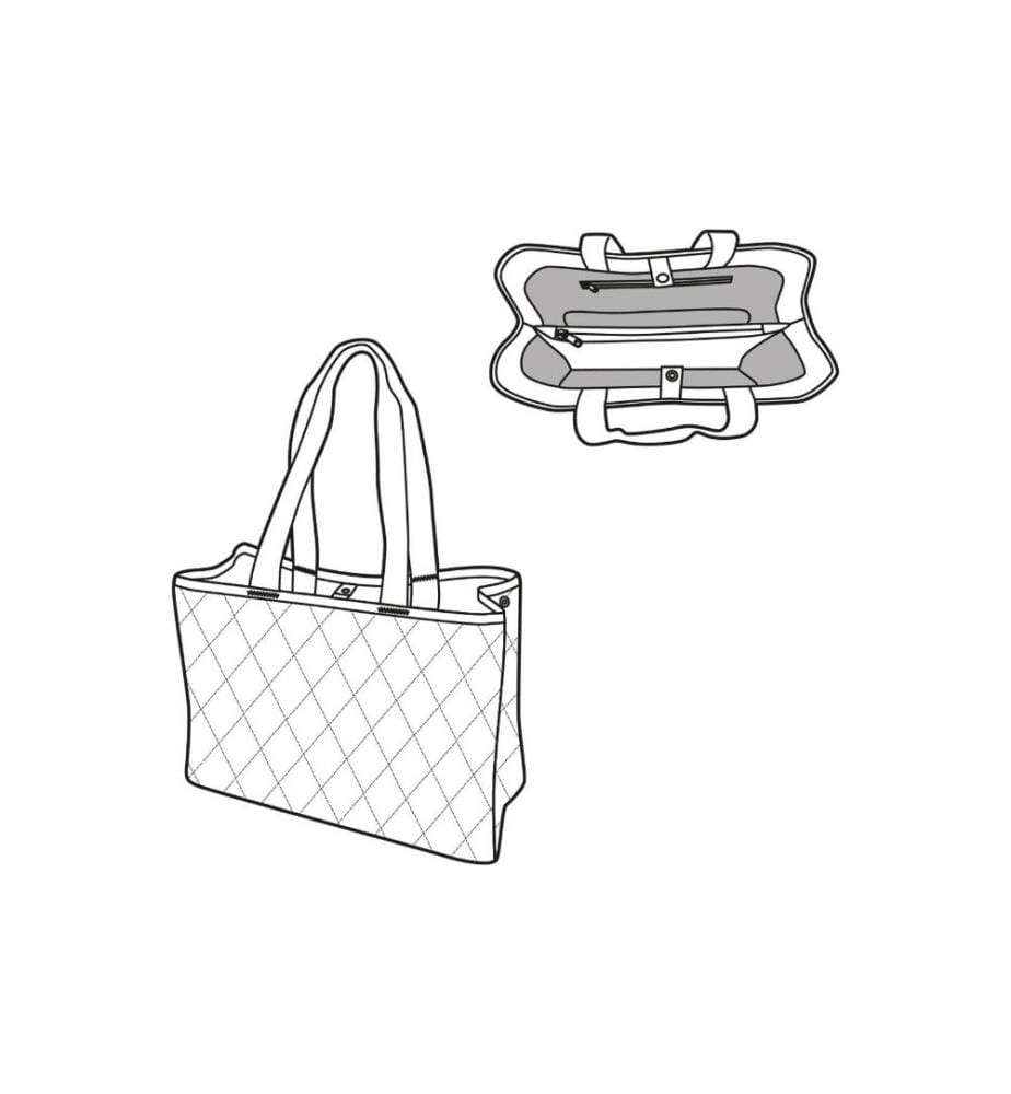 REISENTHEL - Sac Classic Shopper L Rhombus Ginger