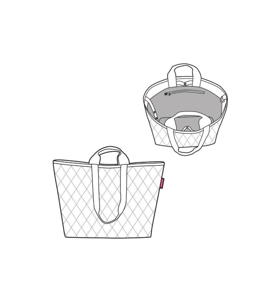 REISENTHEL - Sac Classic Shopper XL Rhombus Ginger