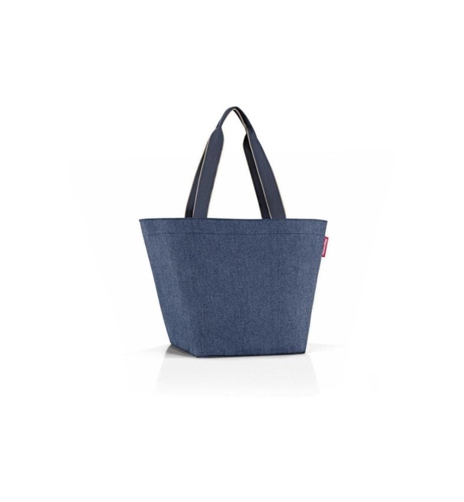 REISENTHEL - Tasche Shopper M Herringbone Dark Blue