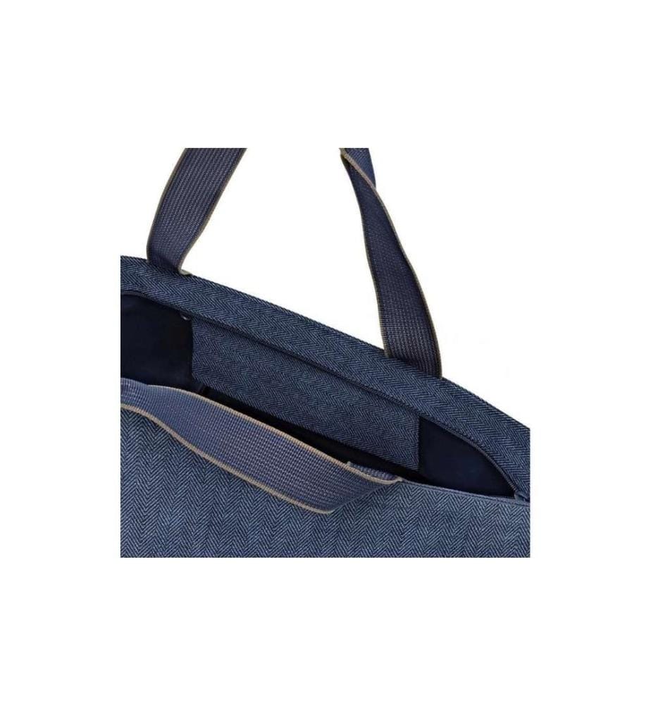 REISENTHEL - Tasche Shopper M Herringbone Dark Blue