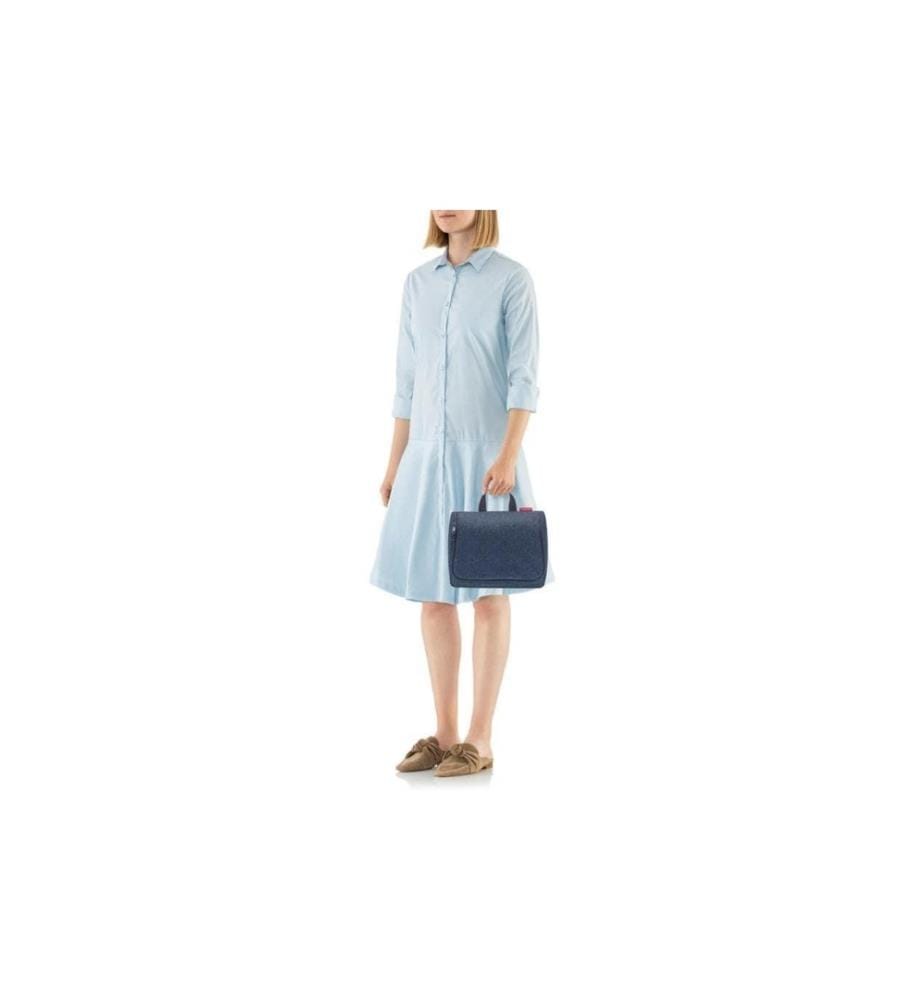 REISENTHEL - Trousse de toilette Toiletbag XL Bleu foncé Herringbone