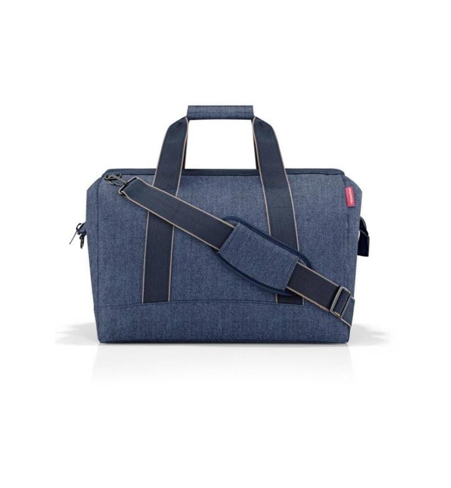 REISENTHEL - Sac à bandoulière Allrounder L Bleu foncé Herringbone