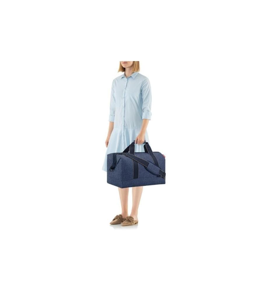 REISENTHEL - Sac à bandoulière Allrounder L Bleu foncé Herringbone